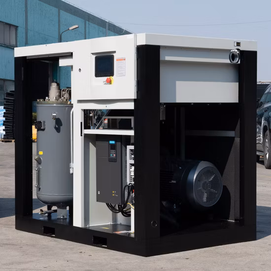 O óleo industrial do compressor 75kw injetou o compressor de ar de parafuso de baixo nível de ruído