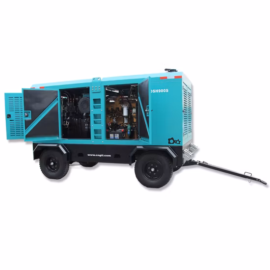 Gtl 900cfm 16bar 25m3 Driling Mineração Parafuso portátil Compressor de ar diesel móvel preço de fábrica